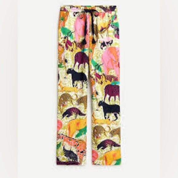 J. CREW Drapey wide-leg pant in Ratti® safari print - Picture 7 of 7